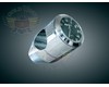 MARLIN'S BULLET BILLET CLOCK, 1" WHITE, EL BACK-LIT