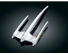 CHROME DE GARDE BOUE AVANT STYLE PEIGNE PLASTIQUE CHROMEE