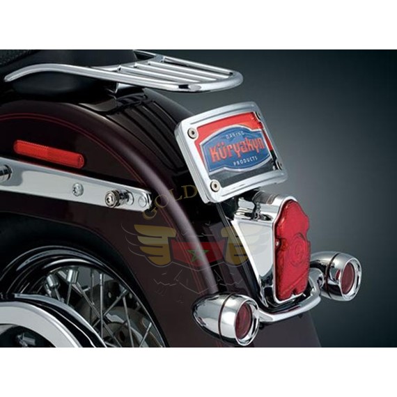 CURVED LAYDOWN LIC PLT MOUNT FOR DELUXE 3181