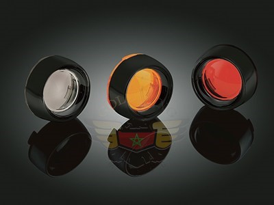 DEEP DISH BEZEL/SMOKE LENS, BLACK 5480