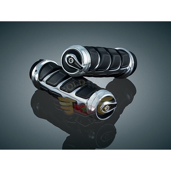 KINETIC GRIPS, CHROME 82-UP CBL THROTTLE 6350