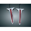 L.E.D. REAR SADDLEBAG ACCENTS, CHR/RED